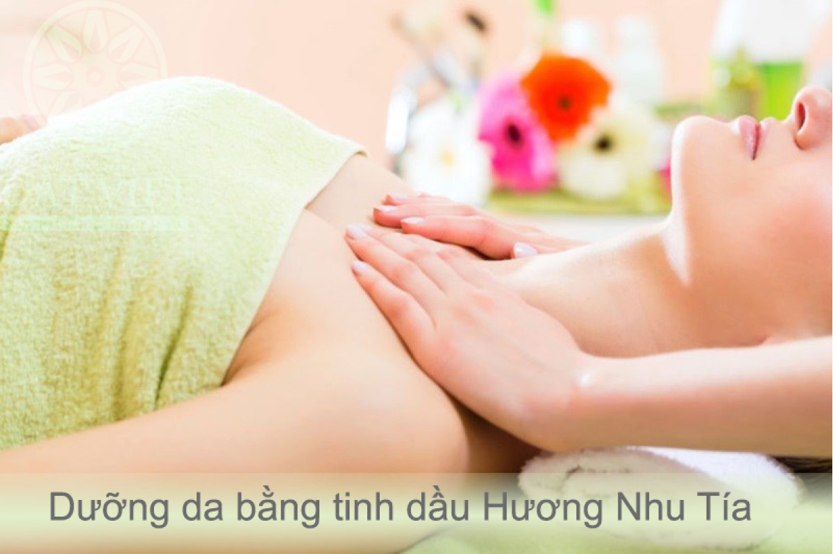 Bí quyết dưỡng da với tinh dầu hương nhu tía